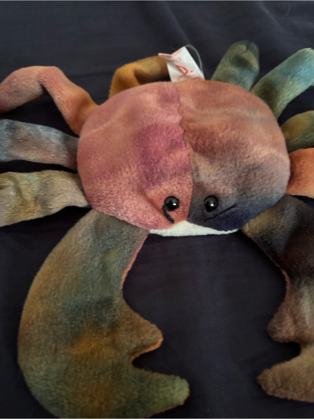 Ty Multicolor Plush Crab Stuffed Animal - Green, Blue, Brown, Pink